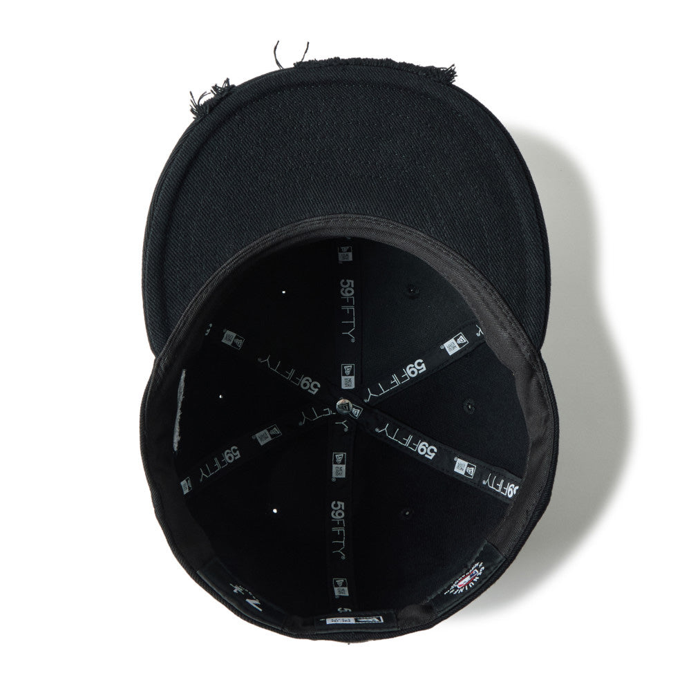 New Era New York Yankees Damaged Twill Black 59FIFTY Fitted Cap