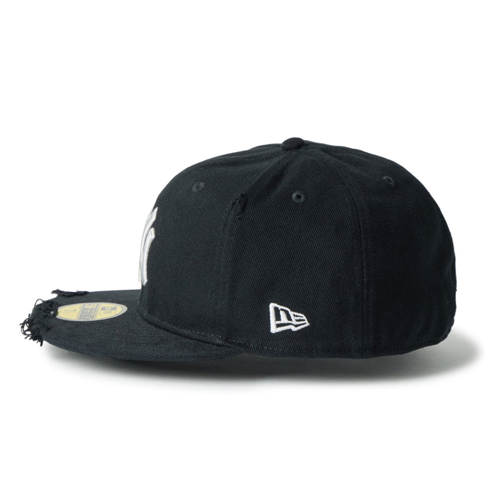 New Era New York Yankees Damaged Twill Black 59FIFTY Fitted Cap