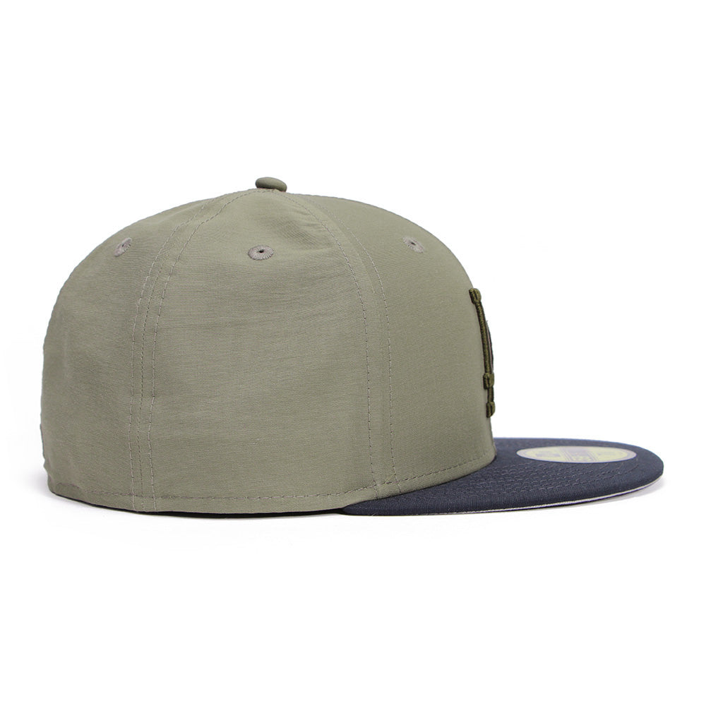 Los Angeles Dodgers NE Grosgrain Olive Navy 59FIFTY Fitted Cap