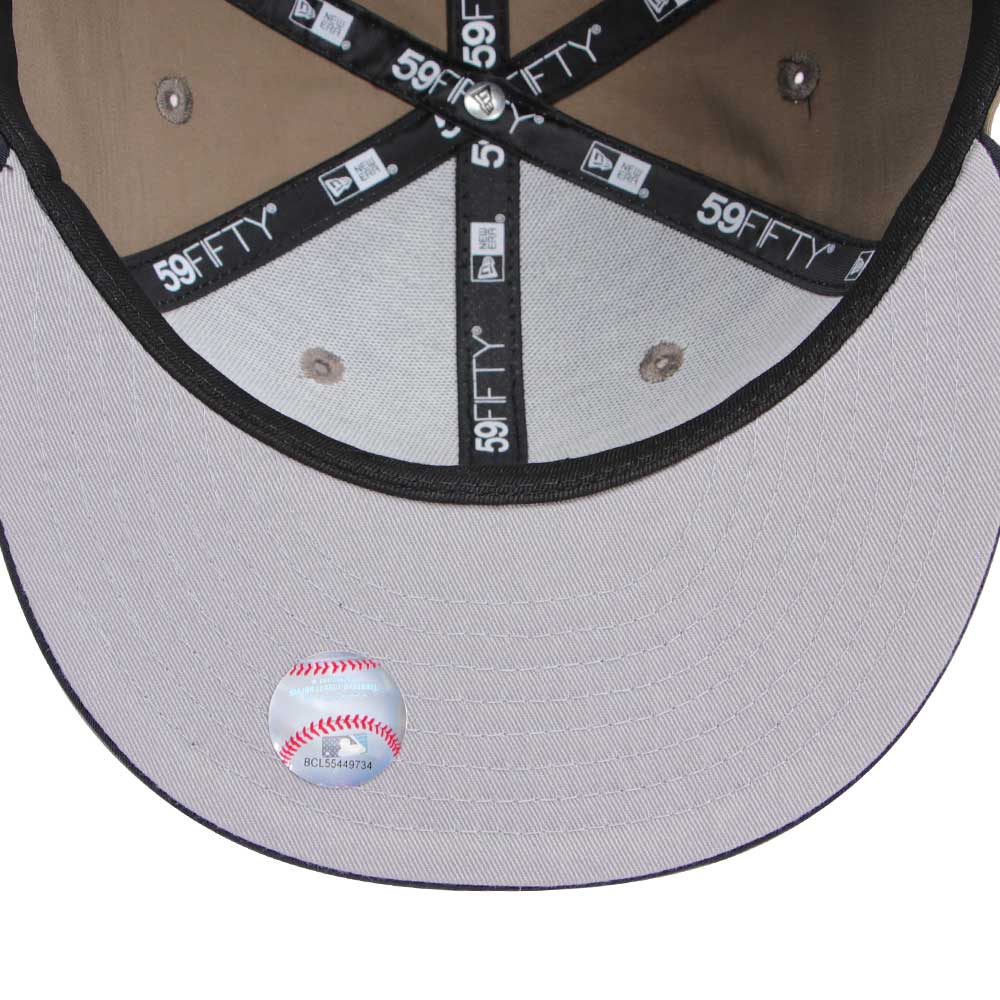 New Era Los Angeles Dodgers NE Grosgrain Olive Navy 59FIFTY Fitted Cap
