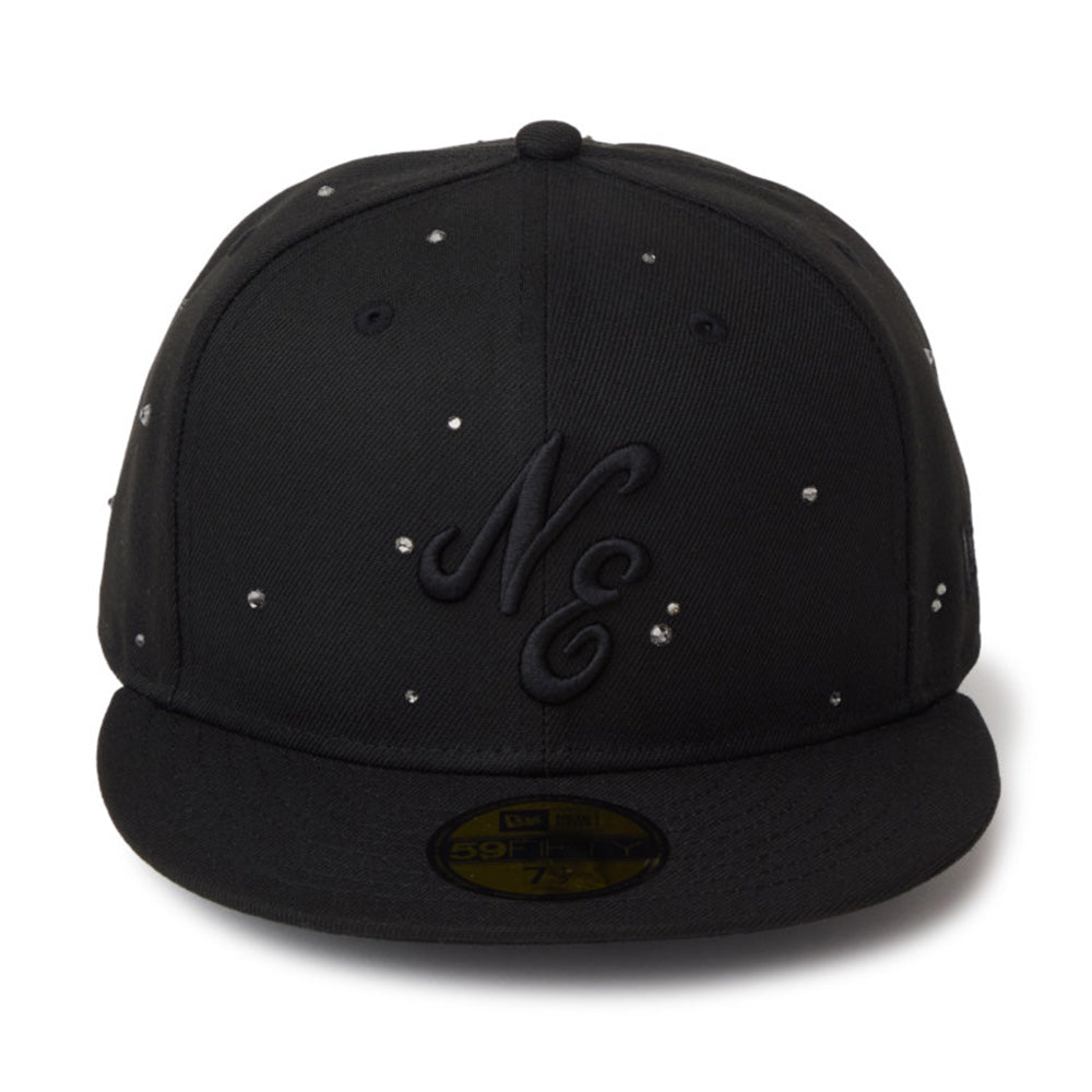 New Era Script Night Out Black 59FIFTY Fitted Cap