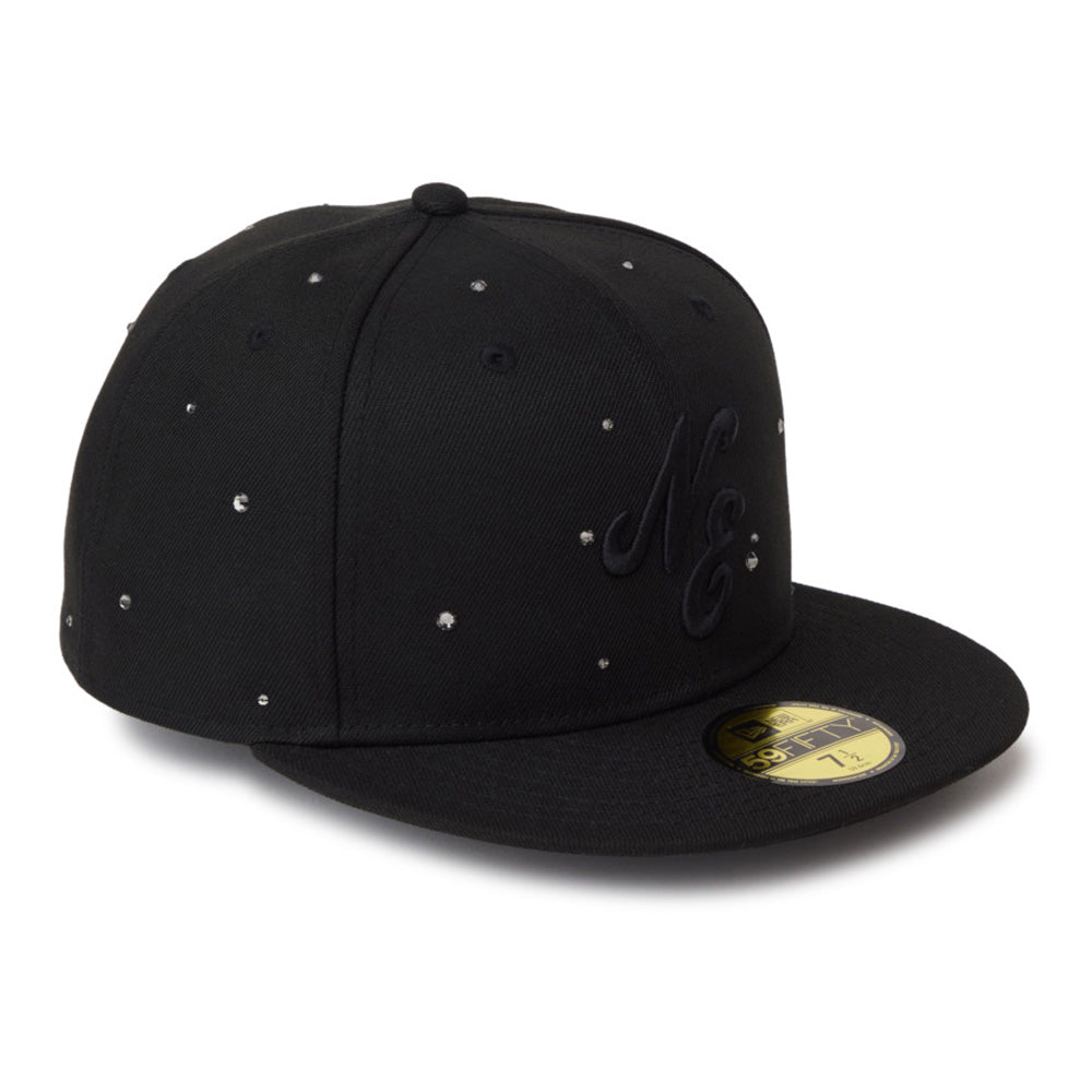 New Era Script Night Out Black 59FIFTY Fitted Cap