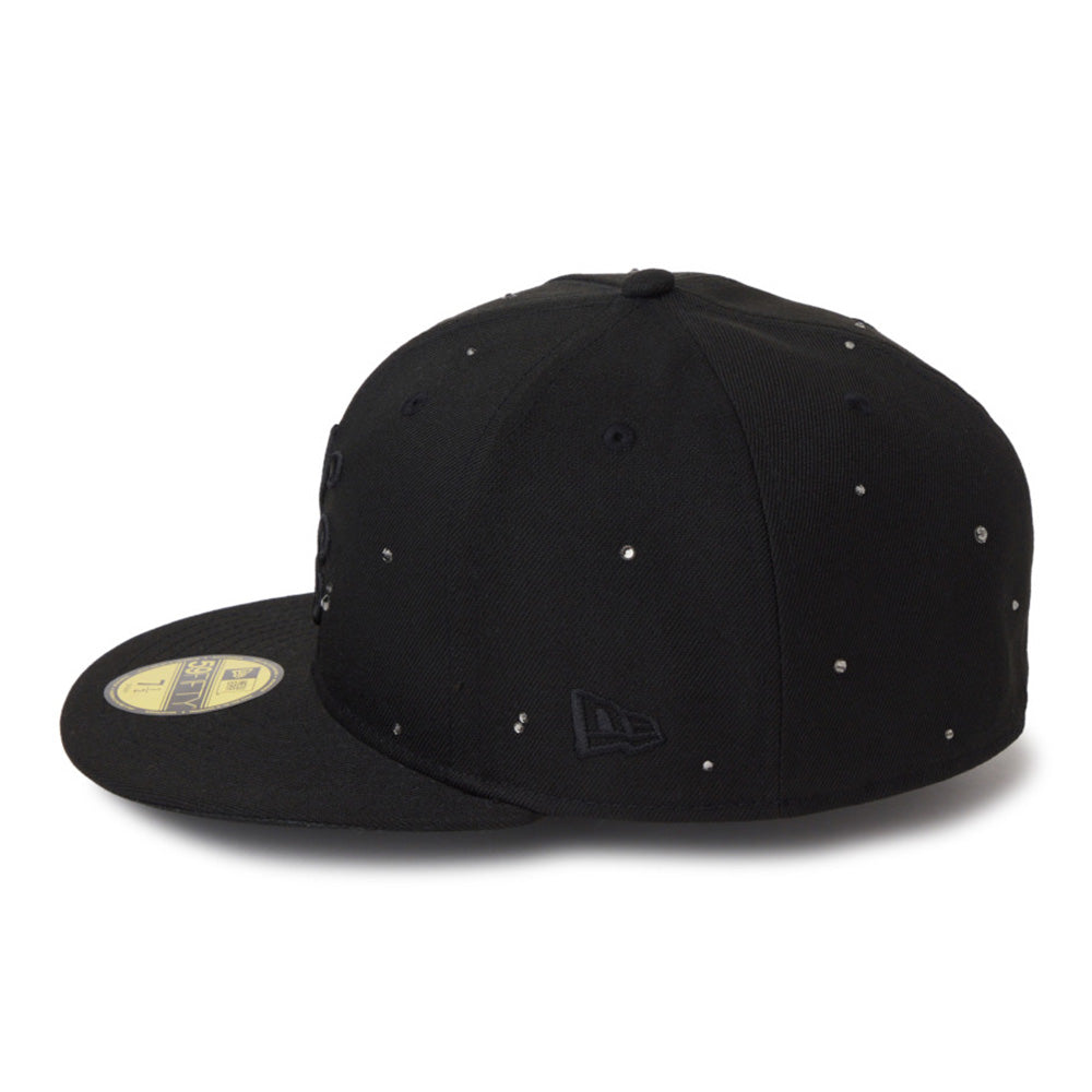 New Era Script Night Out Black 59FIFTY Fitted Cap