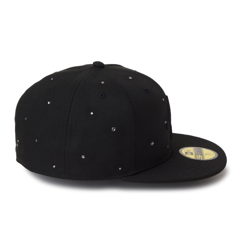 New Era Script Night Out Black 59FIFTY Fitted Cap
