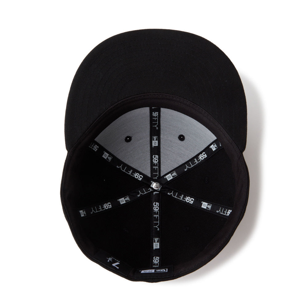 New Era Script Night Out Black 59FIFTY Fitted Cap