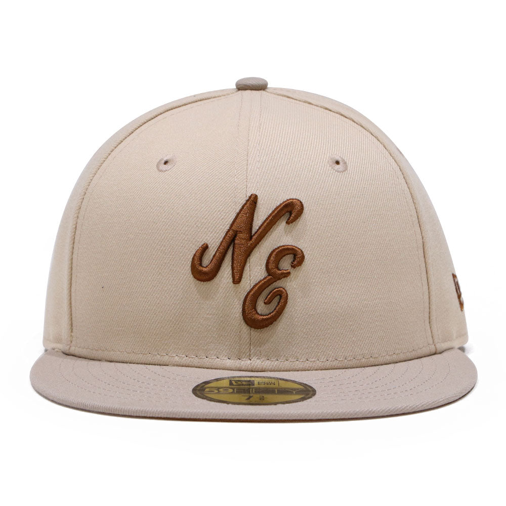 New Era Script Mocha Mousse Multi 59FIFTY Fitted Cap