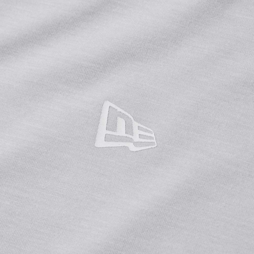 New Era Wordmark Grey Women Performance Short Cutting Short Sleeve T-Shirt