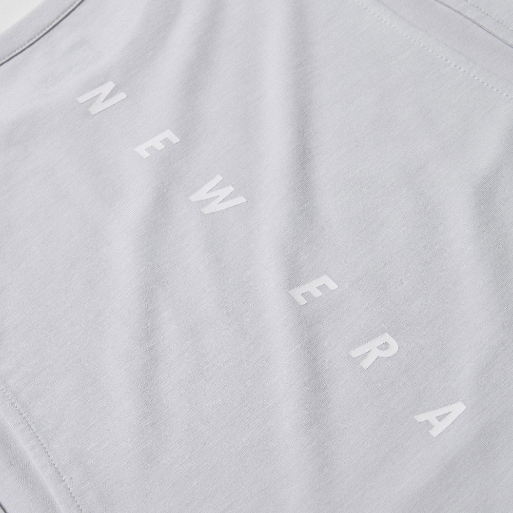 New Era Wordmark Grey Women Performance Short Cutting Short Sleeve T-Shirt