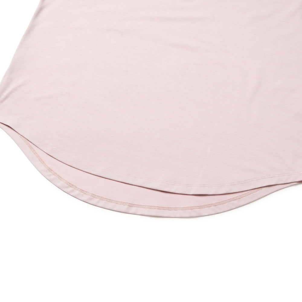 New Era Wordmark Pink Women Performance Long Length Short Sleeve T-Shirt