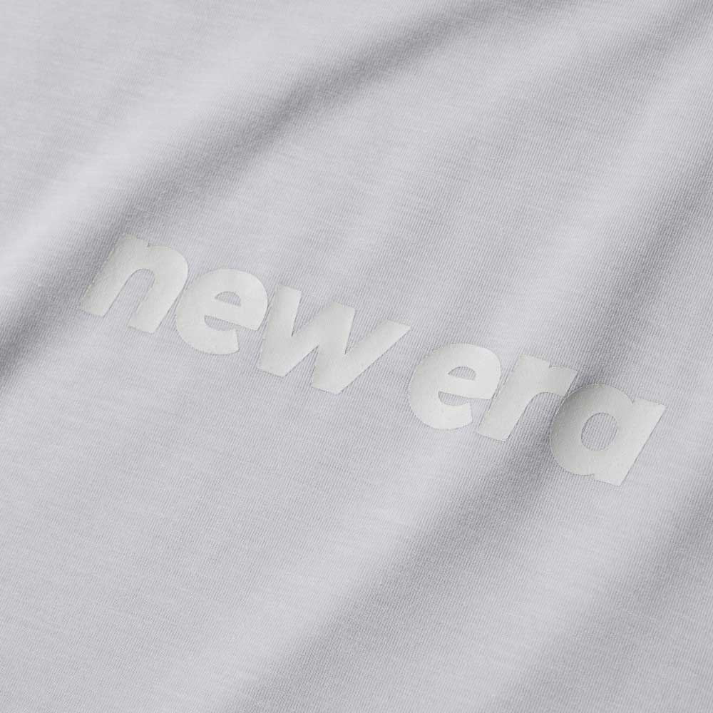 New Era Wordmark Grey Women Performance Long Length Short Sleeve T-Shirt