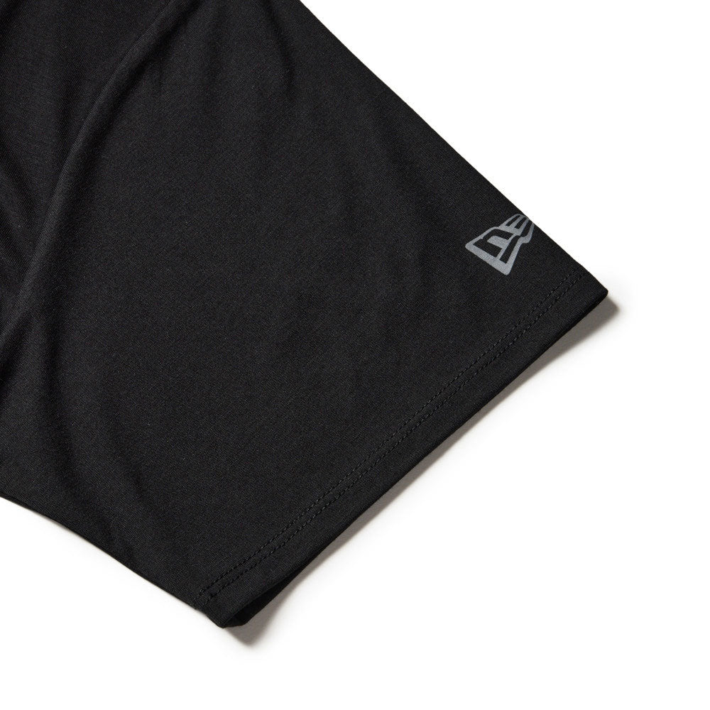 New Era Wordmark Black Women Performance Long Length Short Sleeve T-Shirt