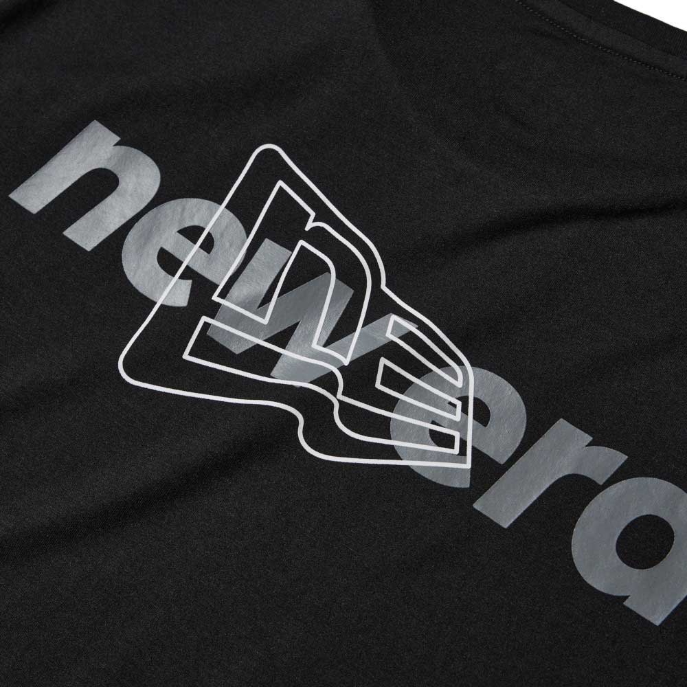 New Era Wordmark Black Women Performance Long Length Short Sleeve T-Shirt