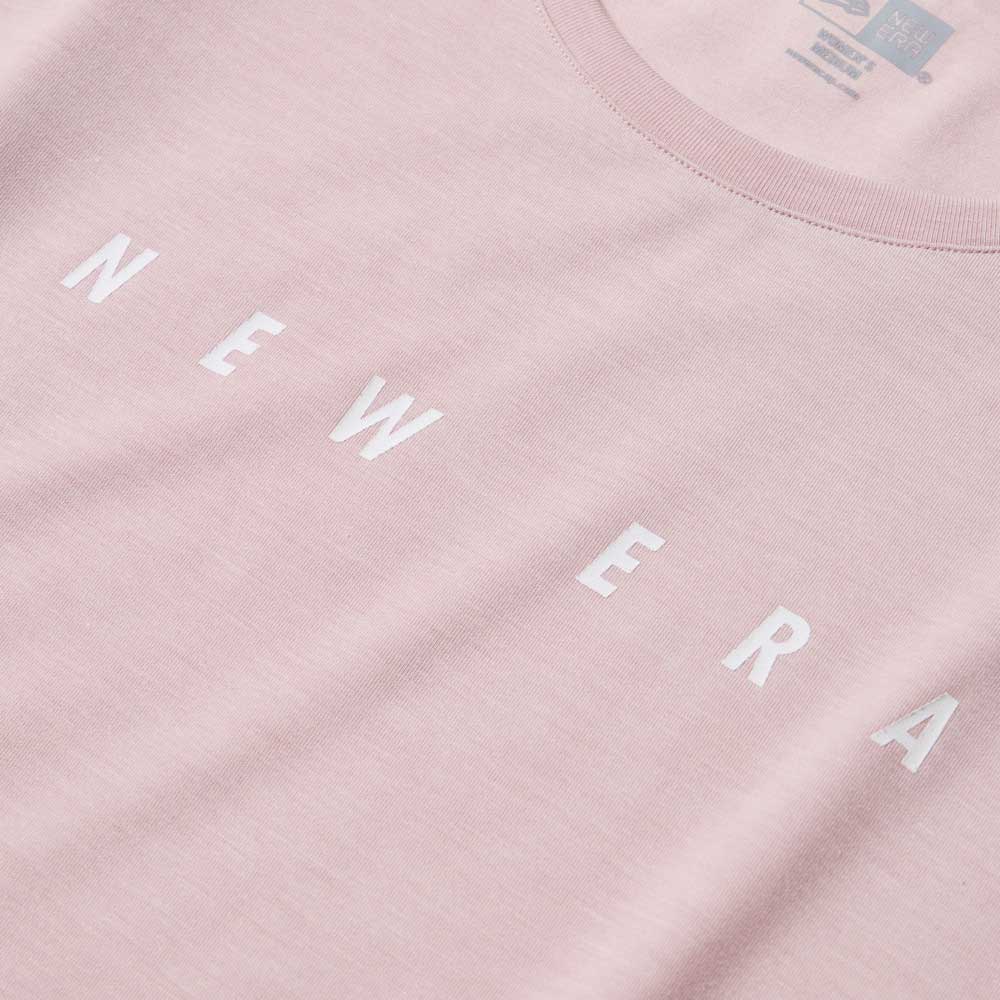 New Era Wordmark Pink Women Performance Round Hem Tank Top