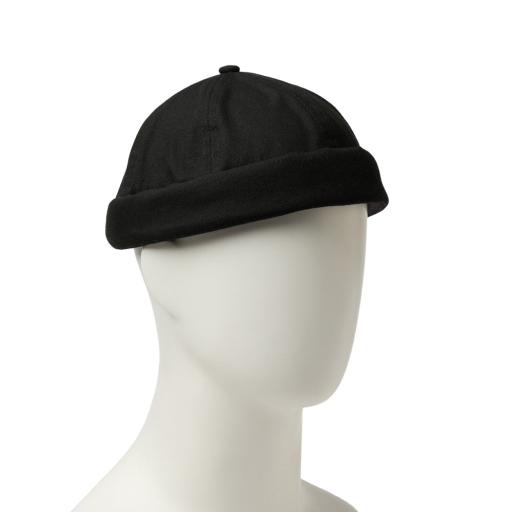 Fisherman Black Skully Hat