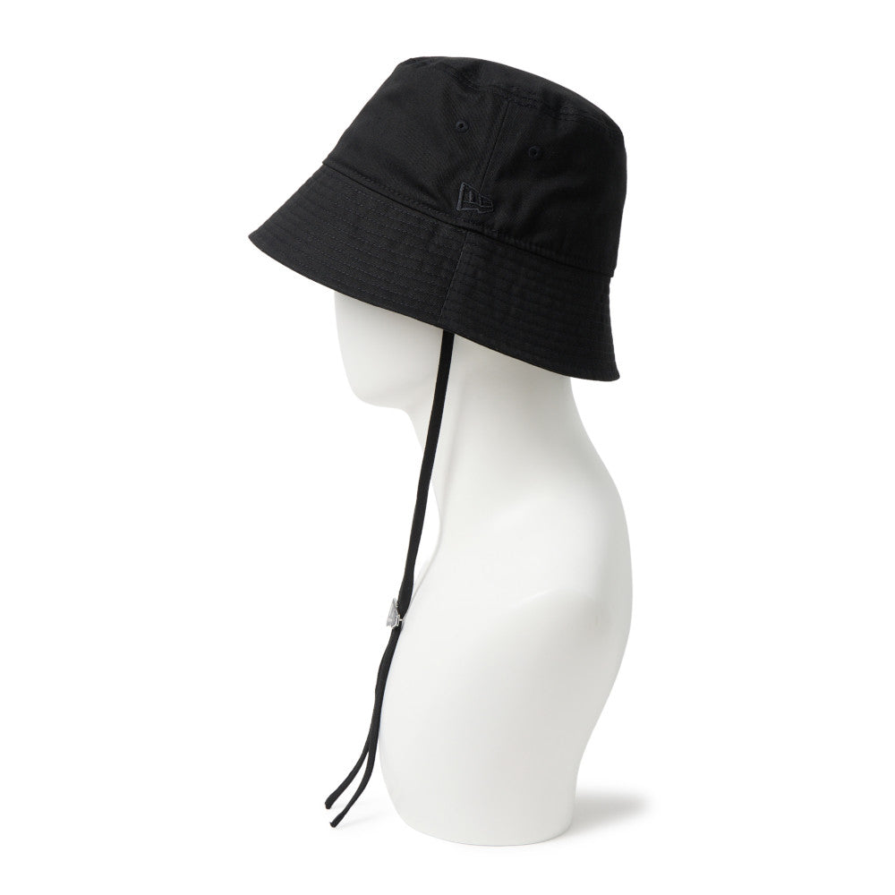 Flag Jewelry Black Cord Strap Short Brim Bucket Hat