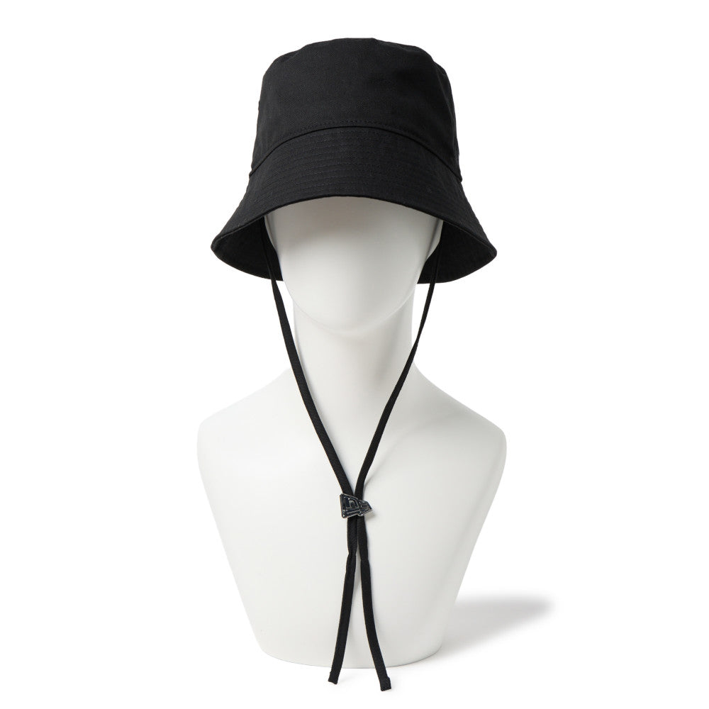 Flag Jewelry Black Cord Strap Short Brim Bucket Hat