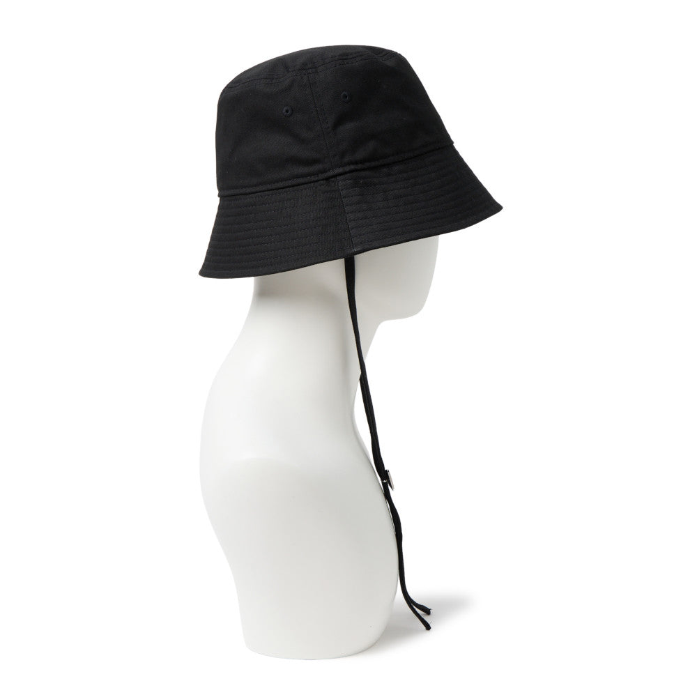 Flag Jewelry Black Cord Strap Short Brim Bucket Hat