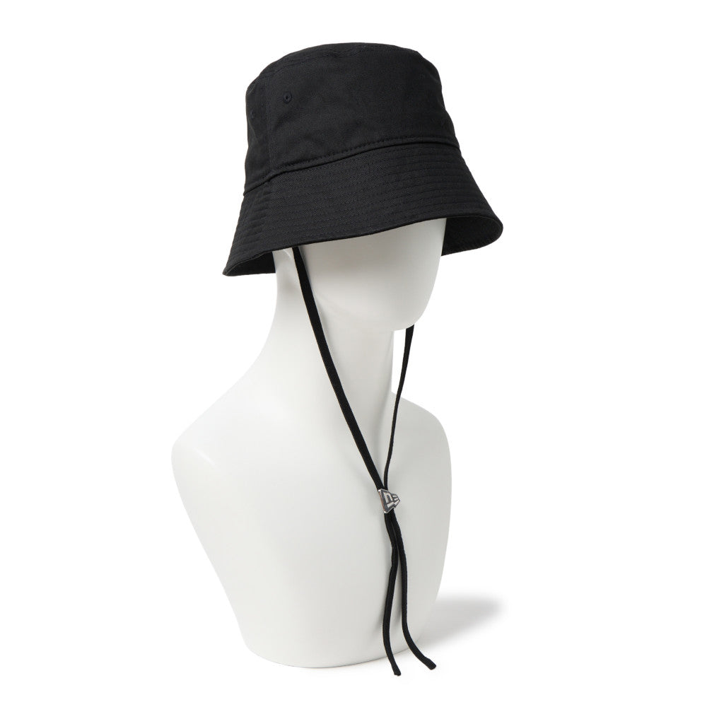Flag Jewelry Black Cord Strap Short Brim Bucket Hat