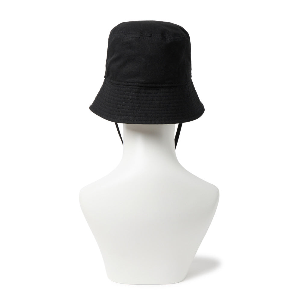 Flag Jewelry Black Cord Strap Short Brim Bucket Hat