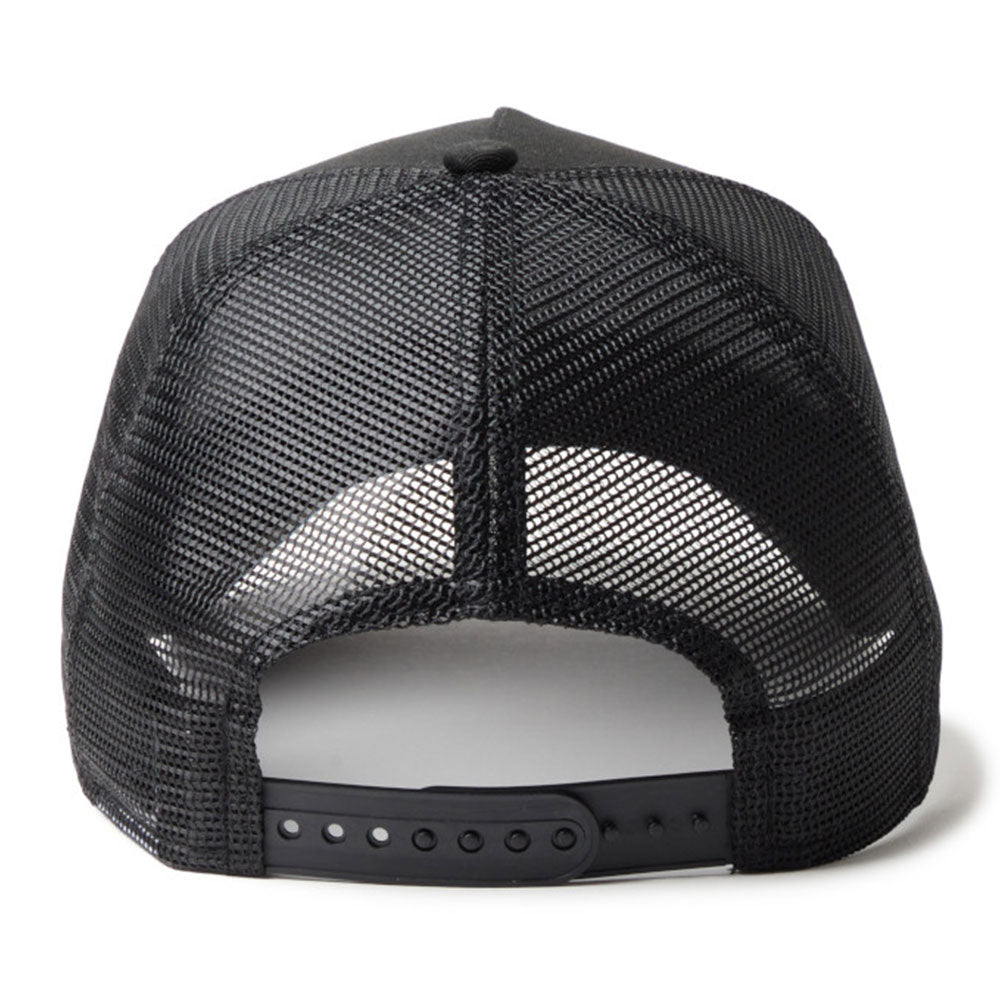 New Era TPU Box Logo Tonal Black 9FORTY A-Frame Trucker Cap