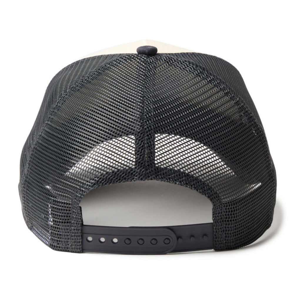New Era TPU Box Logo Cream Grey 9FORTY A-Frame Trucker Cap