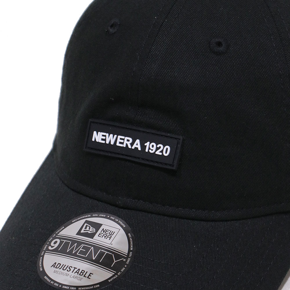 New Era Wordmark Patch NE1920 Black 9TWENTY Adjustable Cap