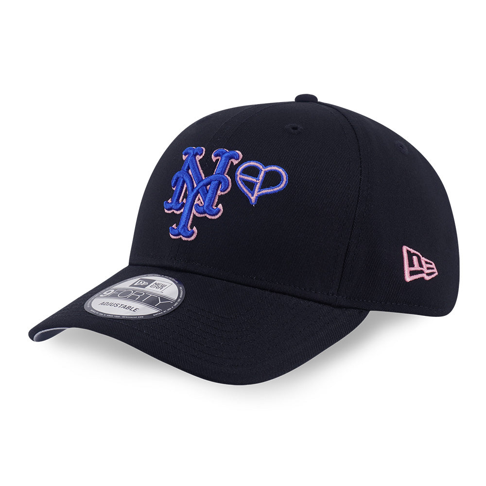 New Era x BLACKPINK New York Mets Black 9FORTY Adjustable Cap (Online Exclusive)