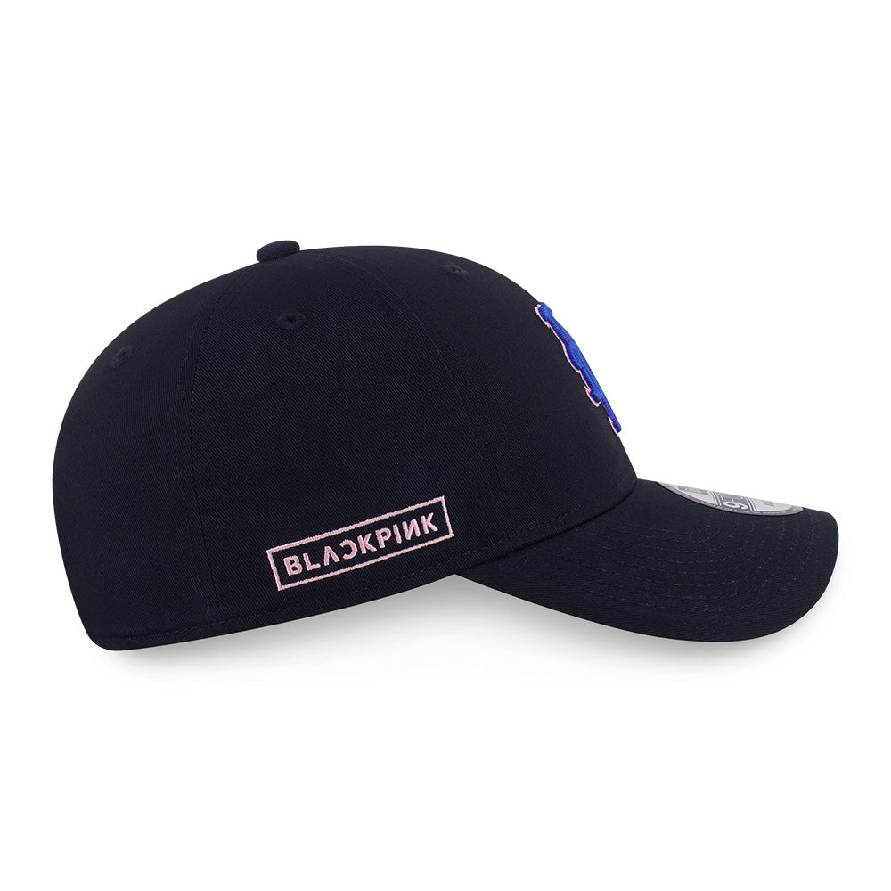 New Era x BLACKPINK New York Mets Black 9FORTY Adjustable Cap
