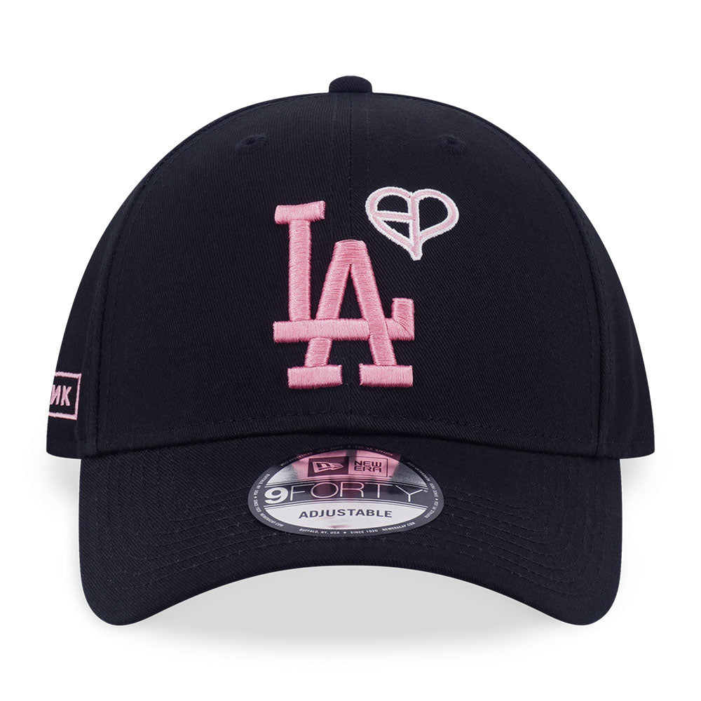 New Era x BLACKPINK Los Angeles Dodgers Black 9FORTY Adjustable Cap (PRE-BOOK ONLINE EXCLUSIVE)