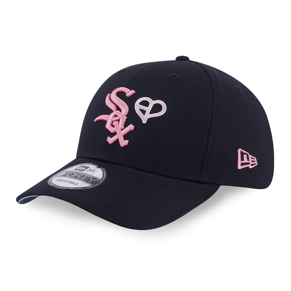 NEW ERA × BLACKPINK WHITE SOX 9FORTY New Era x BLACKPINK Chicago White Sox Black 9FORTY Adjustable Cap