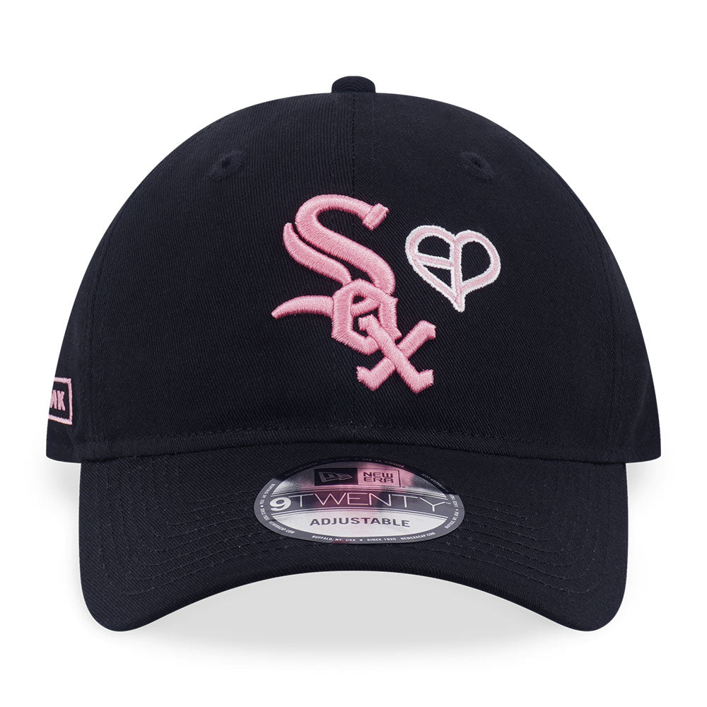 New Era x BLACKPINK Chicago White Sox Black 9TWENTY Adjustable Cap