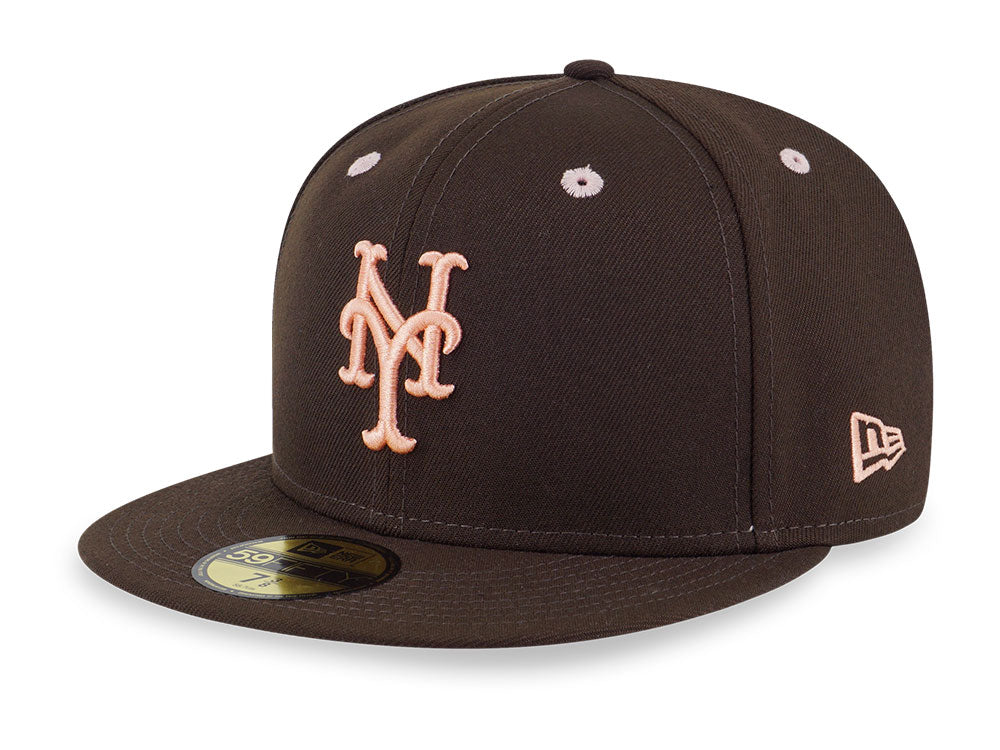 New York Mets MLB Easter Blush Sky on Walnut 59FIFTY Fitted Cap