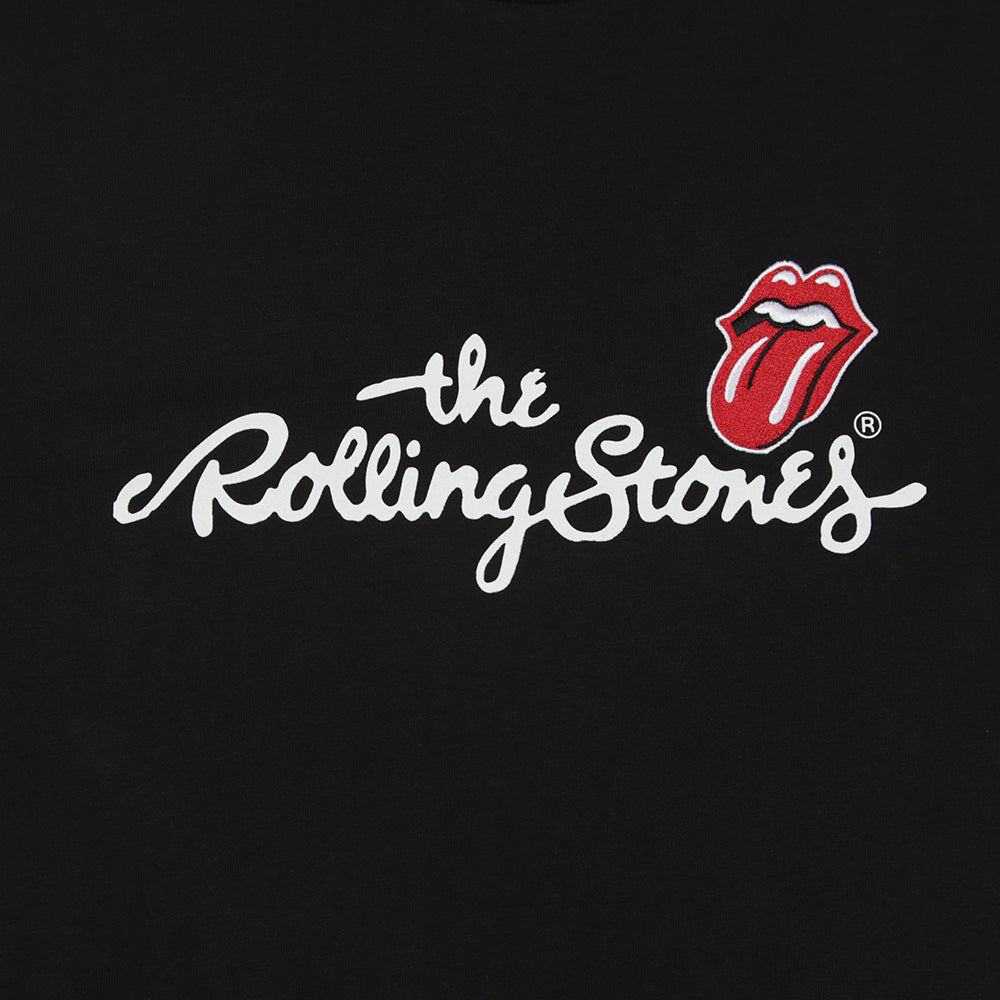 New Era Rolling Stones Logo Black Short Sleeve T-Shirt