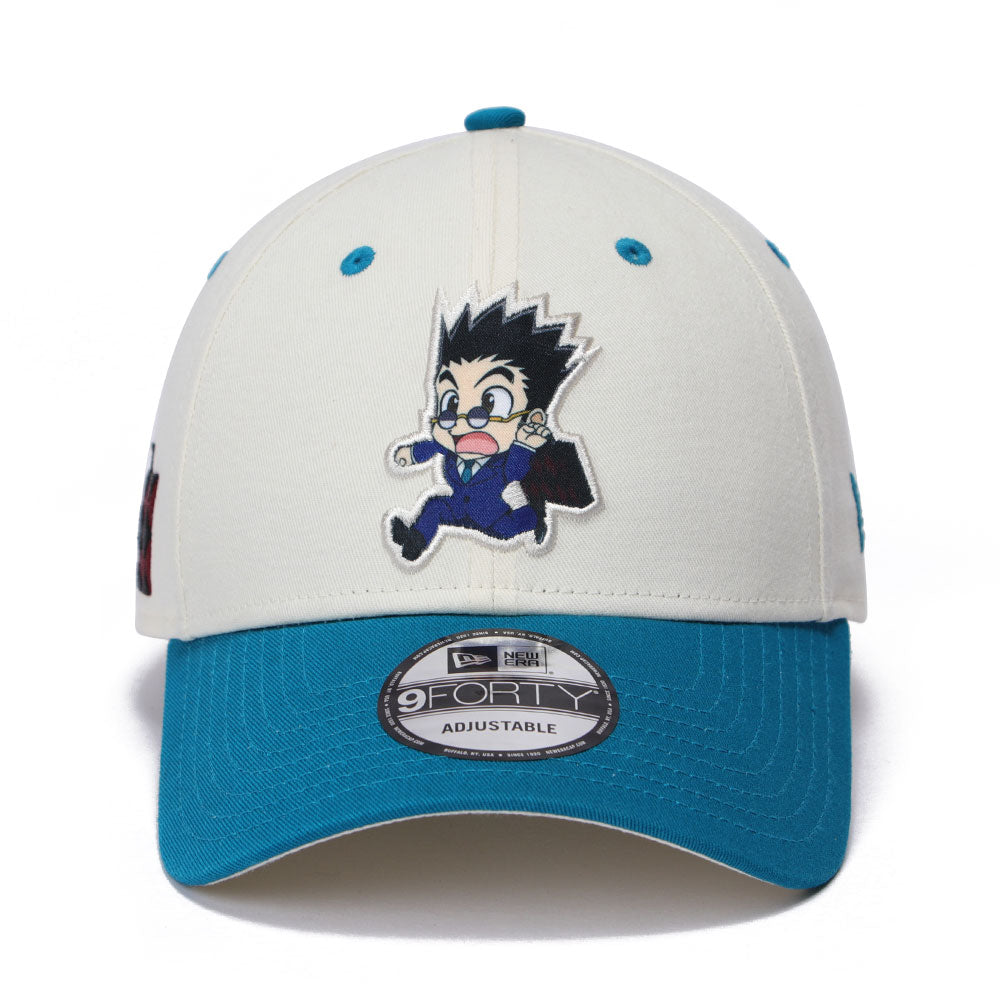 New Era x HUNTER x HUNTER Leorio Chrome White Turquoise 9FORTY Adjustable Cap (PH Exclusive)