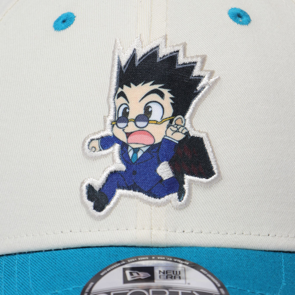New Era x HUNTER x HUNTER Leorio Chrome White Turquoise 9FORTY Adjustable Cap (PH Exclusive)
