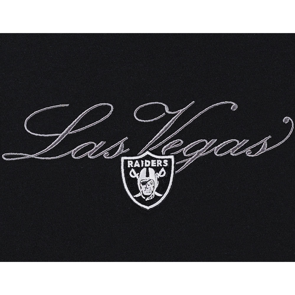 New Era Las Vegas Raiders Cross Panels Script Black COOLERA Short Sleeve T-Shirt
