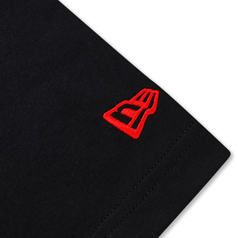 New Era Chicago Bulls Cross Panels Script Black COOLERA Short Sleeve T-Shirt