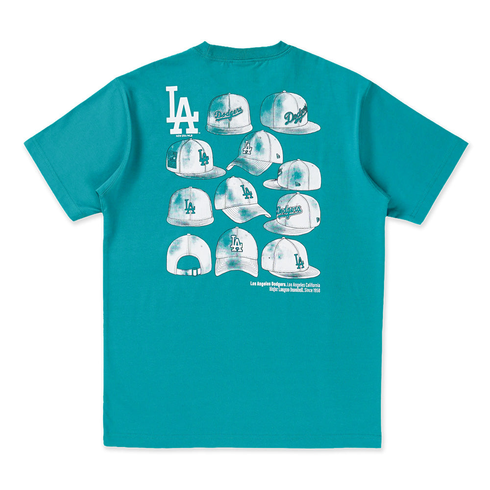 New Era Los Angeles Dodgers Cap Graphic North West Green COOLERA Short Sleeve T-Shirt
