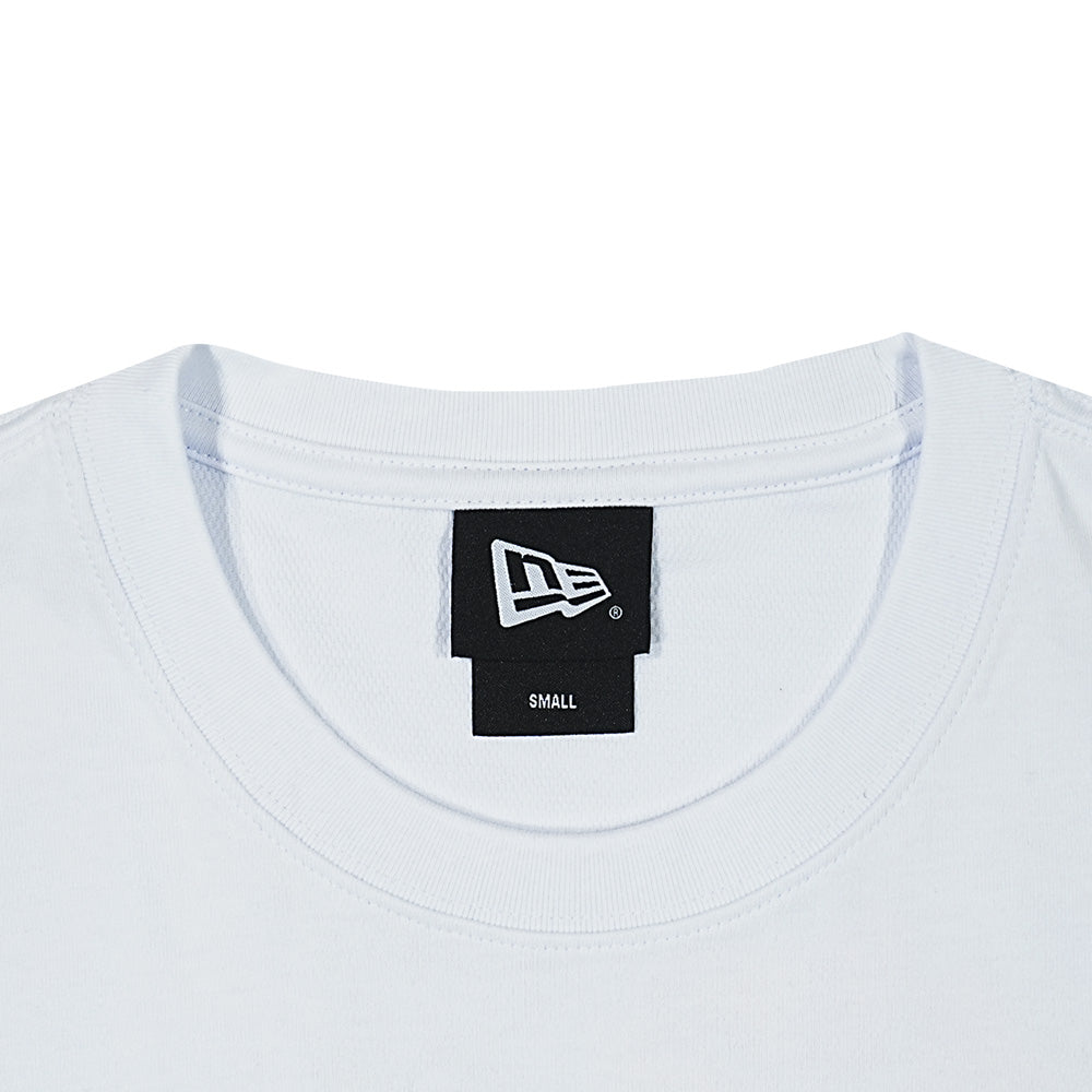 New Era NE Script Assorted Graphic Cadet White Short Sleeve T-Shirt