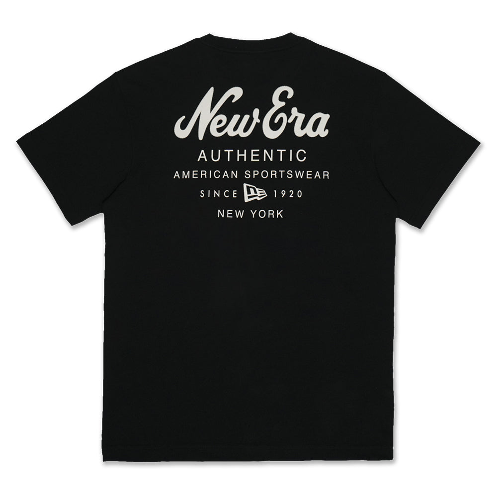 New Era Script Assorted Graphic Tee Black COOLERA Short Sleeve T-Shirt