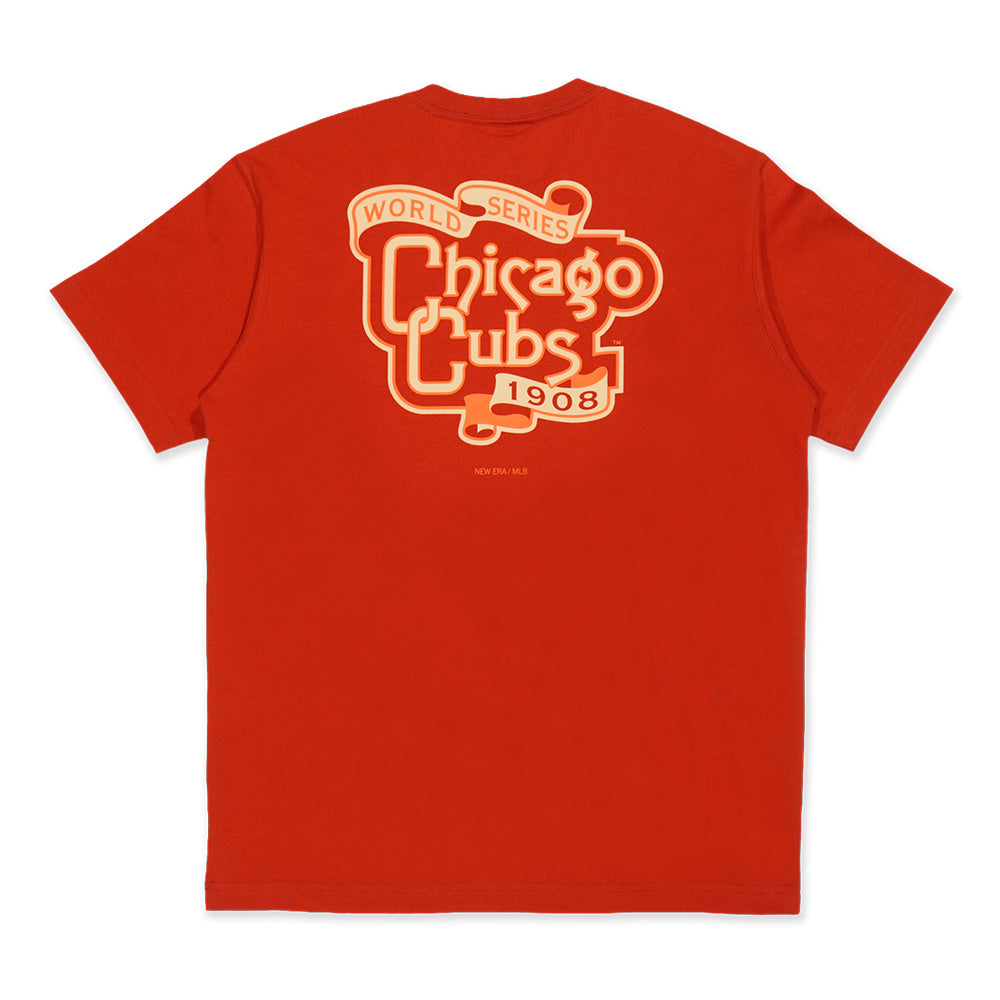 New Era Chicago Cubs 5950 Pack Fall Park Warm Flame Cooperstown COOLERA Short Sleeve T-Shirt