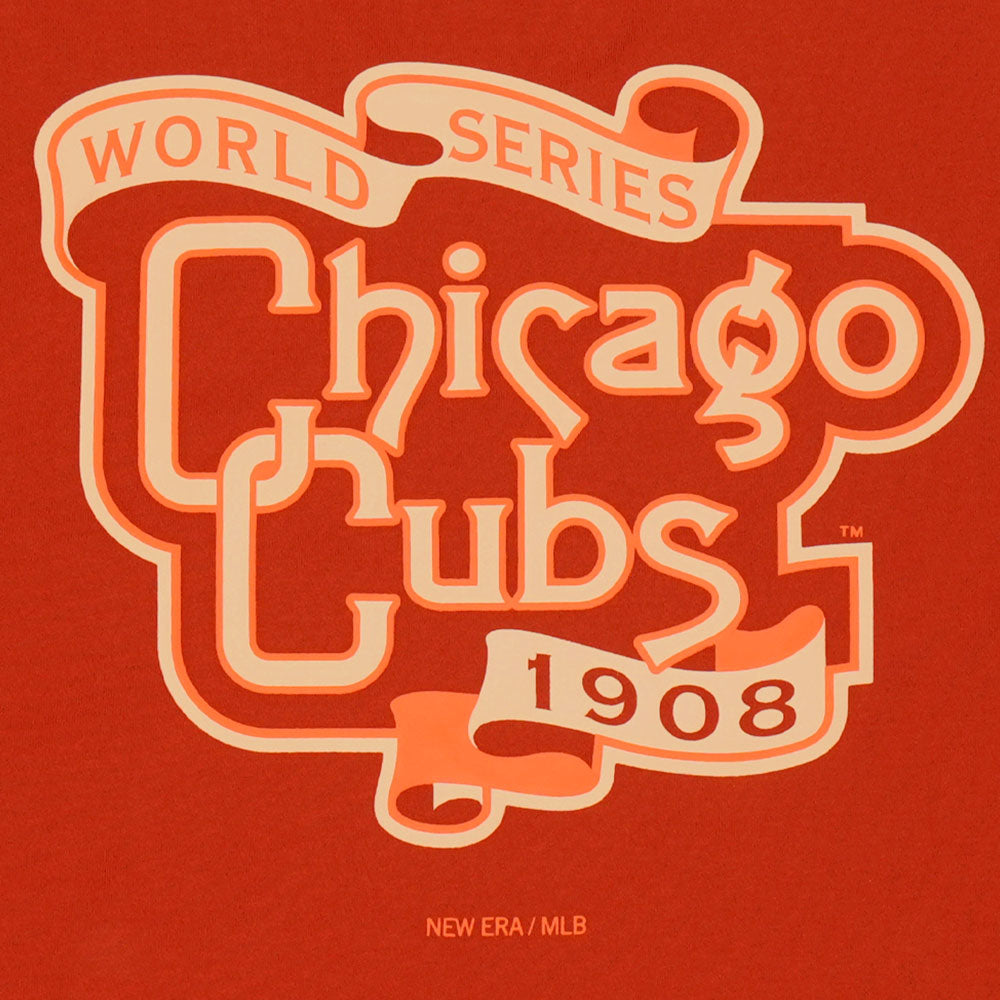 New Era Chicago Cubs 5950 Pack Fall Park Warm Flame Cooperstown COOLERA Short Sleeve T-Shirt