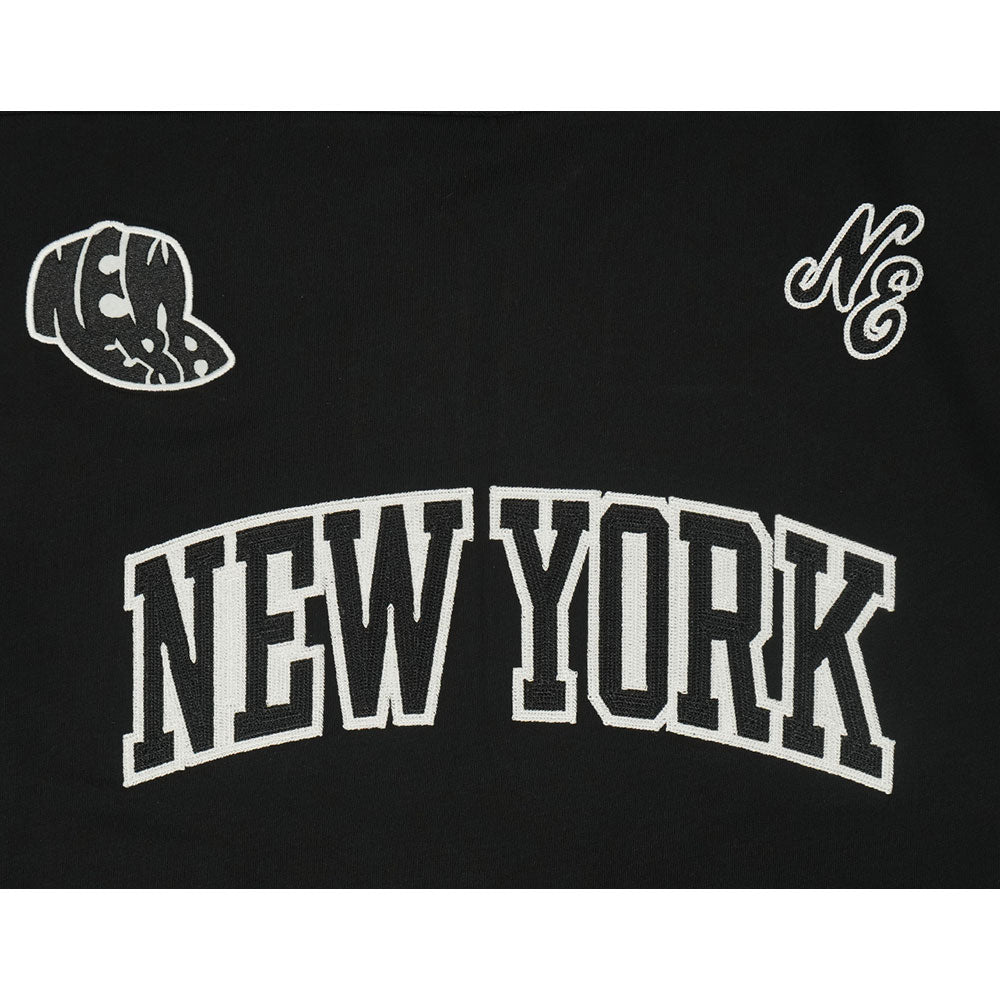 New Era Wordmark NE Fan Fam Black Short Sleeve Jersey