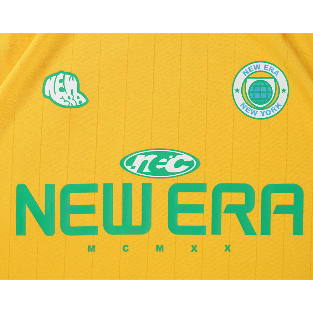 New Era Wordmark Game Day Yellow Soccer Jersey