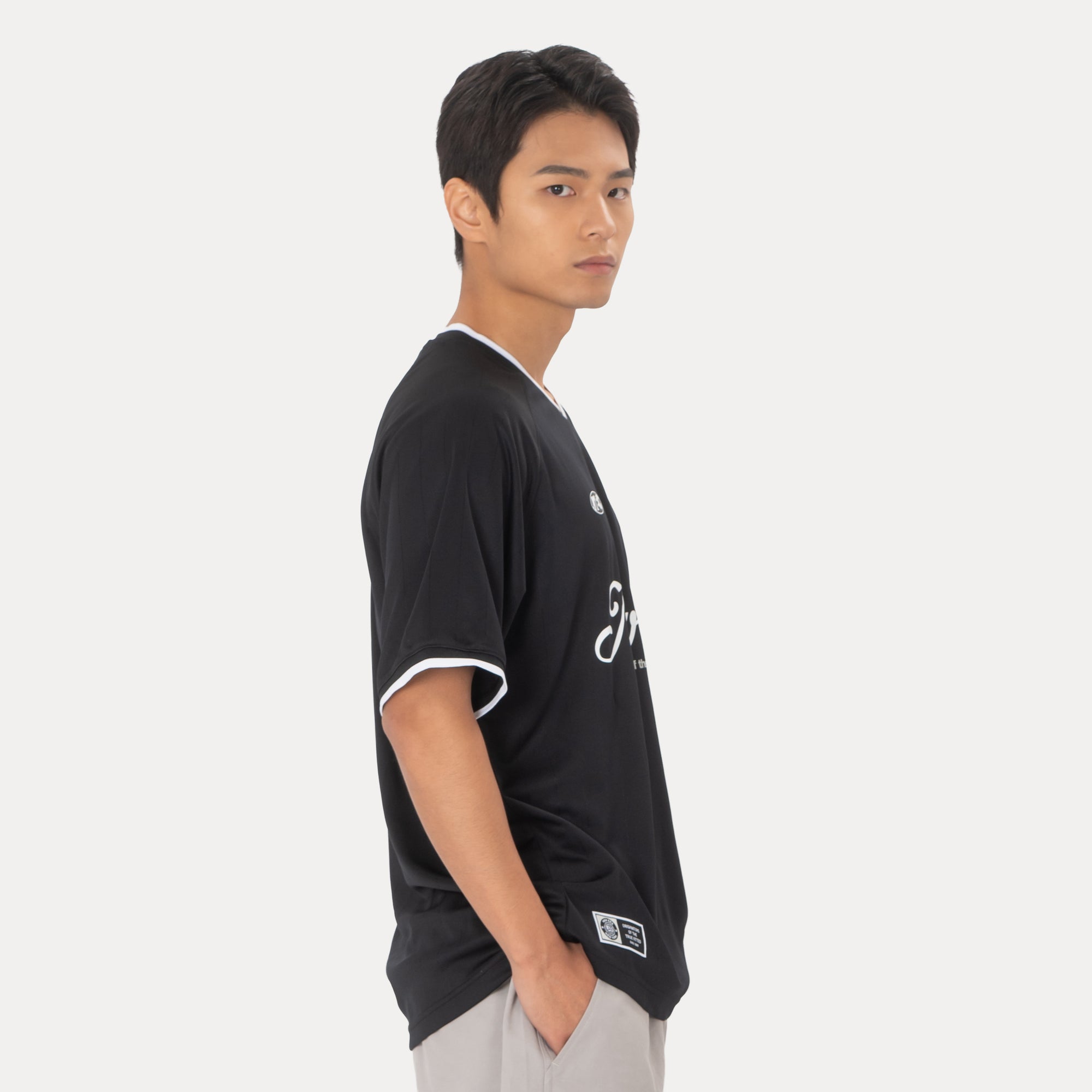 Script Game Day Black Soccer Jersey