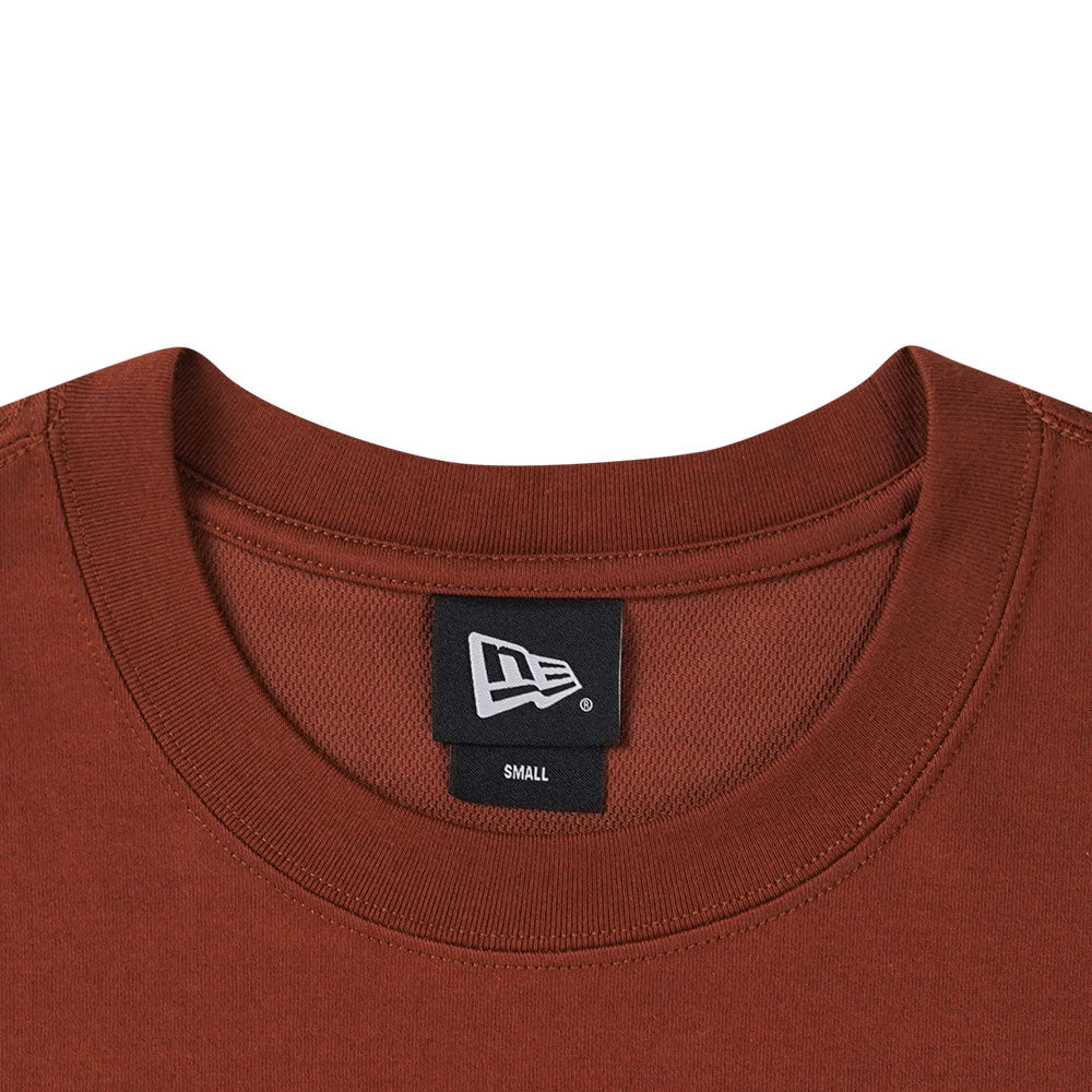 New Era Wordmark Logo Sugary Twist Deep Auburn Oversized COOLERA Short Sleeve T-Shirt
