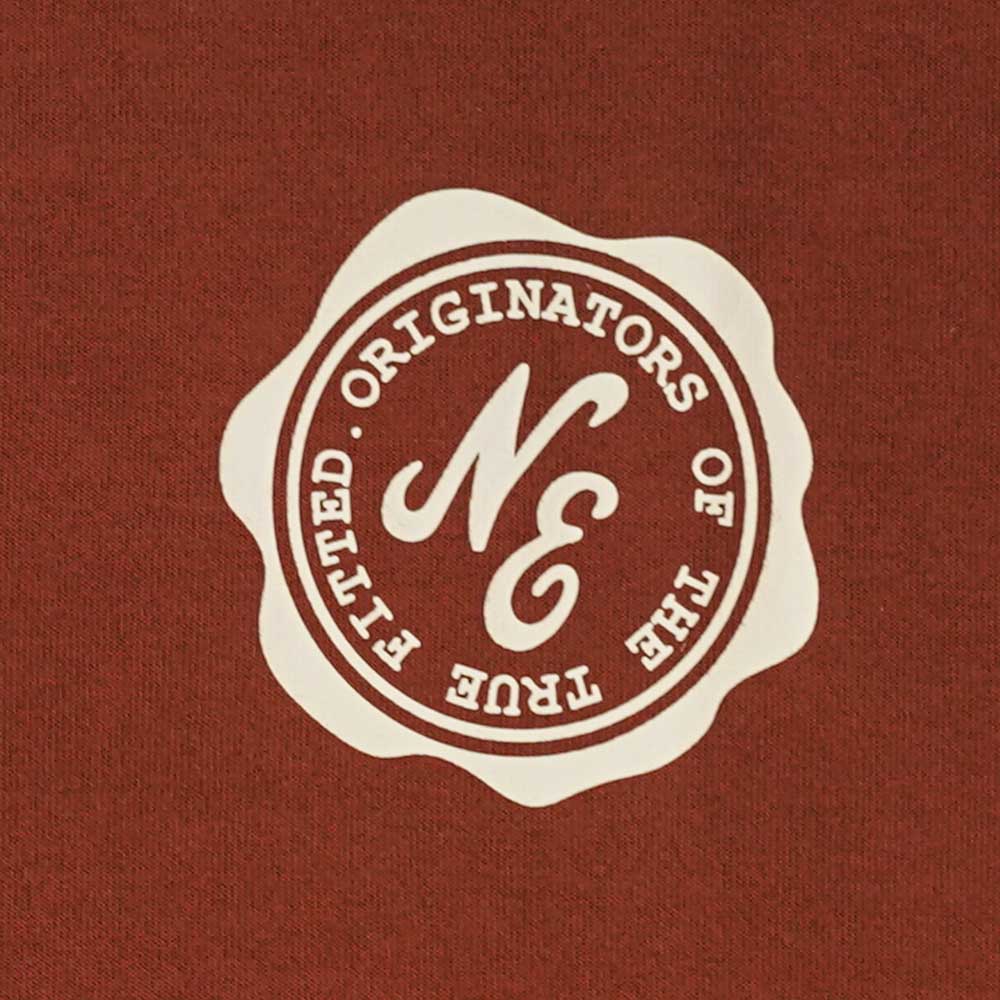 New Era Wordmark Logo Sugary Twist Deep Auburn Oversized COOLERA Short Sleeve T-Shirt