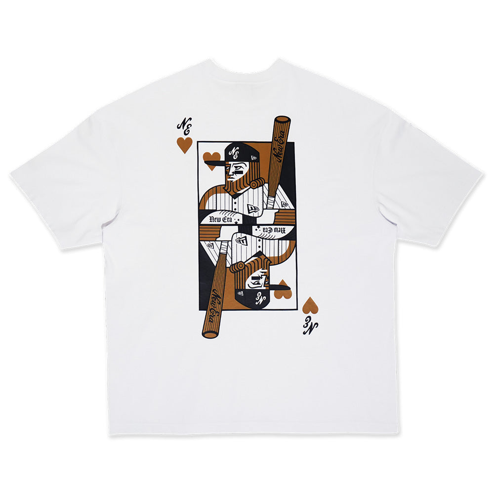 New Era NE Logo Playing Cards Black COOLERA Oversized Short Sleeve T-Shirt