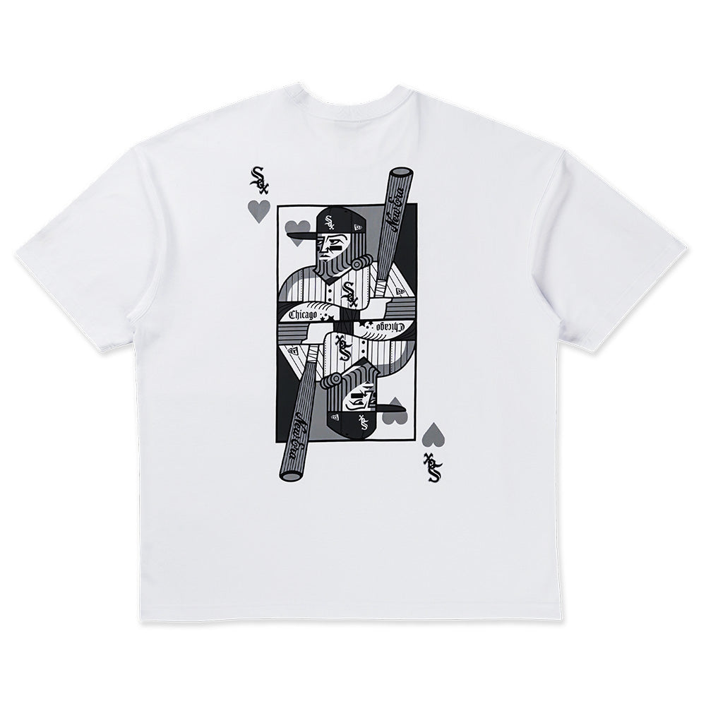 New Era Chicago White Sox Playing Cards White COOLERA Oversized Short Sleeve T-Shirt
