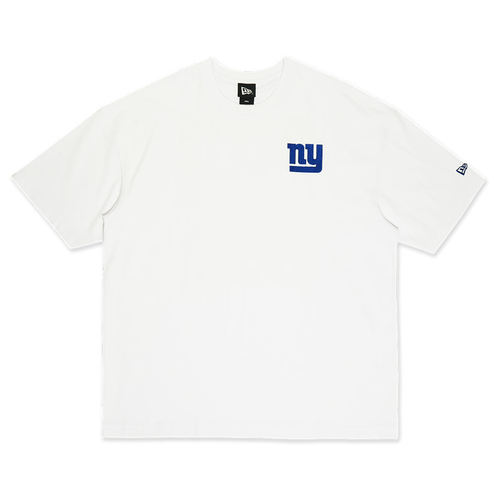 New Era New York Giants Retro White Oversized COOLERA Short Sleeve T-Shirt